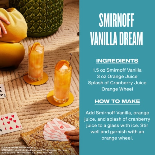 Smirnoff Vodka Vanilla Perspective: top