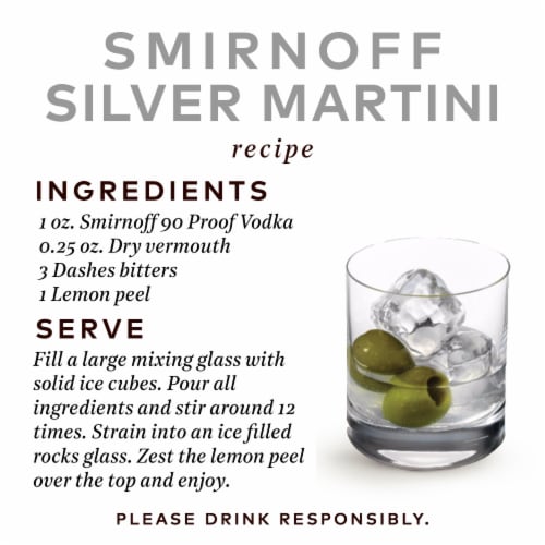 Smirnoff Silver Vodka Perspective: top