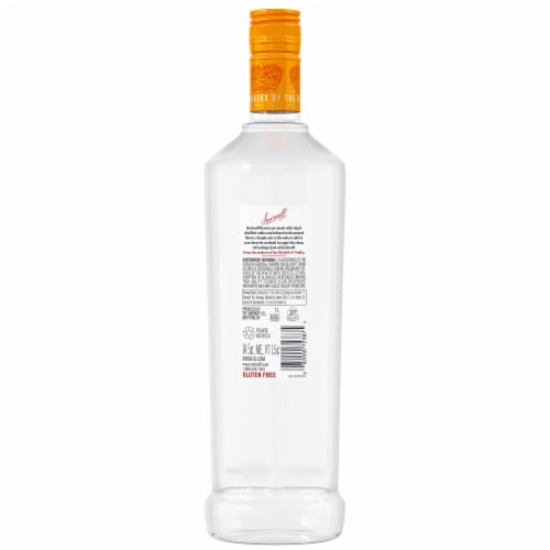 Smirnoff Orange (Vodka Infused With Natural Flavors) Perspective: top