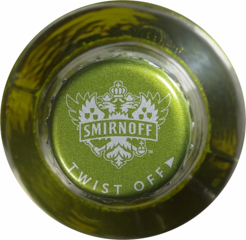 Smirnoff Ice Green Apple Flavored Hard Beverage Single Bottle Perspective: top
