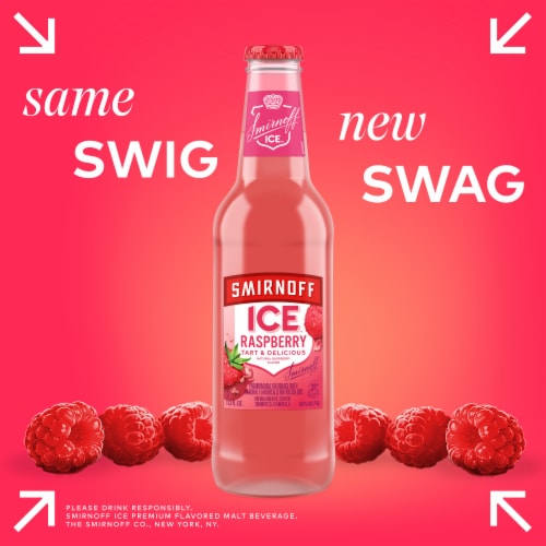 Smirnoff Ice Raspberry Perspective: top
