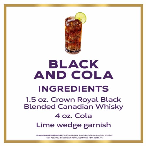 Crown Royal Whisky - Canadian Black Perspective: top