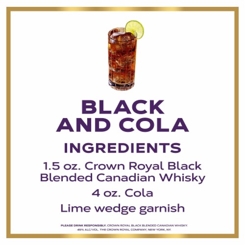 Crown Royal Black Blended Canadian Whisky, 750 mL - Kroger