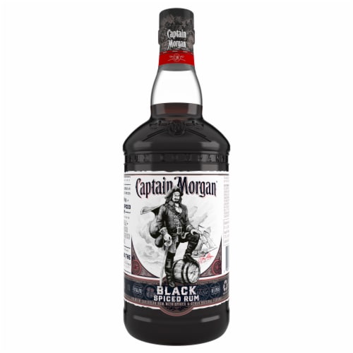 Captain Morgan Black Spiced Dark Rum Perspective: top