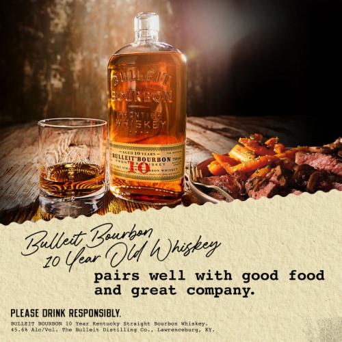 Bulleit Whiskey - American Bourbon 10YO Perspective: top