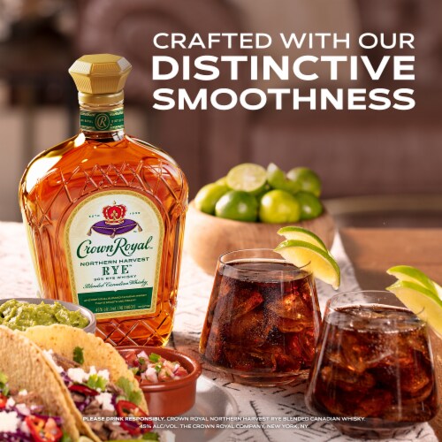 Crown Royal Whisky - Canadian Northern Harvest Rye Perspective: top