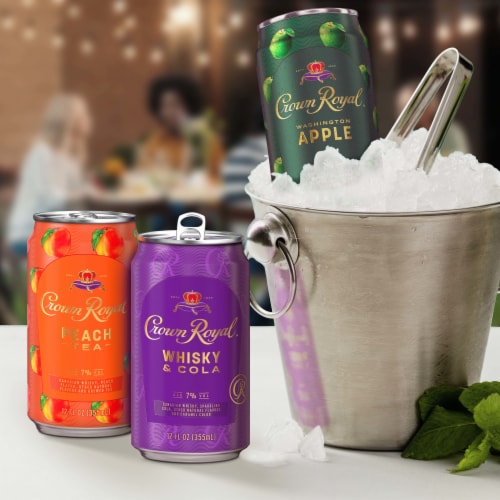 Crown Royal Washington Apple Canadian Whisky Cocktail Perspective: top