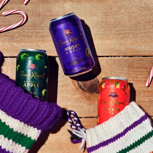 Crown Royal Whisky and Cola Canadian Whisky Cocktail Perspective: top