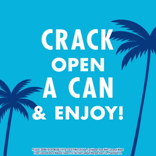 Vita Coco Ready To Drink Spiked Pina Colada wh CM Rum Perspective: top