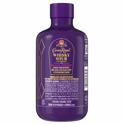 Crown Royal Cocktail Black Cherry Whiskey Sour Perspective: top