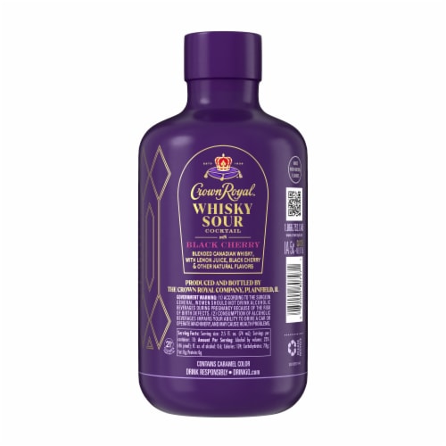 Crown Royal Cocktail Black Cherry Whiskey Sour Perspective: top