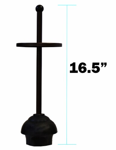 Toilet Plunger with Holder for Bathroom, Multi Drain Suitable for Bathtubs, Quick Dry, Bronze Perspective: top