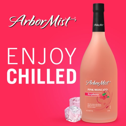 Arbor Mist Raspberry Pink Moscato Sweet Wine Perspective: top