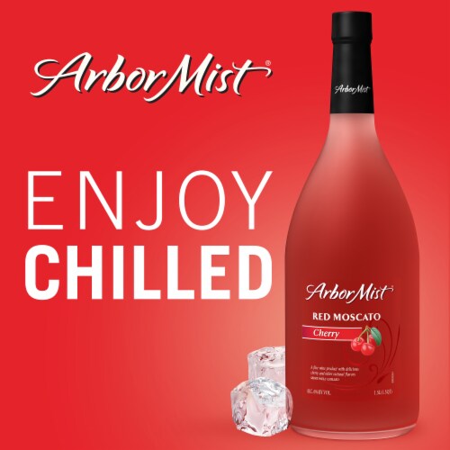 Arbor Mist Cherry Red Moscato Sweet Wine Perspective: top