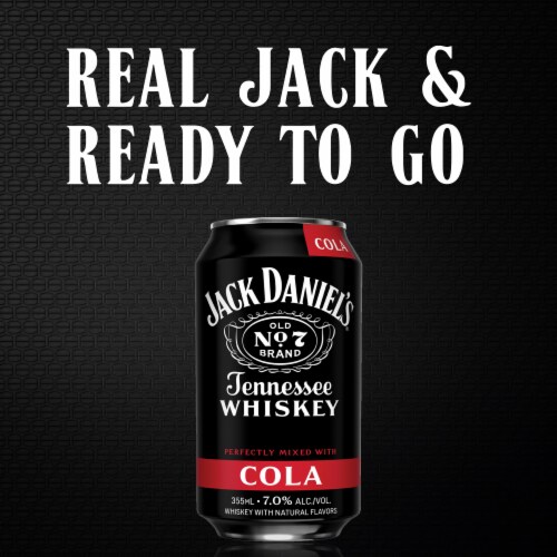 Jack Daniel's Cola Whiskey Cocktail Perspective: top