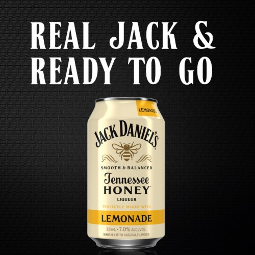 Jack Daniel's Tennessee Honey Lemonade Ready to Drink Whiskey Cocktail Perspective: top