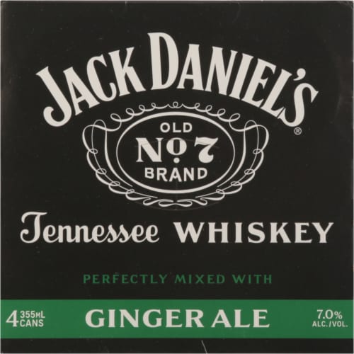Jack Daniel's® Ginger Ale Cans Perspective: top