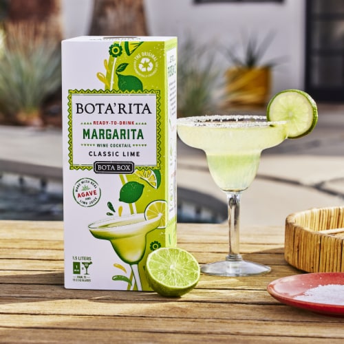 Bota Box Bota'Rita Ready-to-Drink Classic Lime Margarita Wine Cocktail Perspective: top