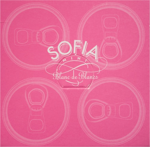 Sofia Brut Bubbly Rose Mini Cans Perspective: top