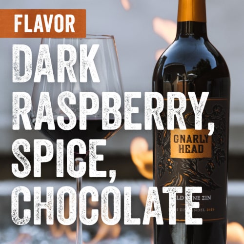 Gnarly Head Old Vine Zinfandel California Red Wine Perspective: top