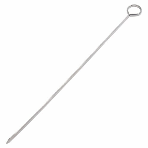12 inch BBQ Skewers Set of 24, Used for Barbecuing Meat, Poultry, Seafood, Vegetables, Cheese Perspective: top