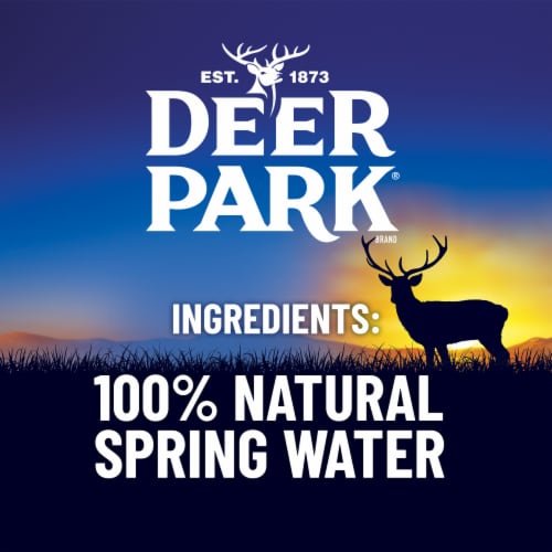 DEER PARK DEER PARK Brand 100% Natural Spring Water, 8-ounce mini plastic  bottles (Pack of 12)