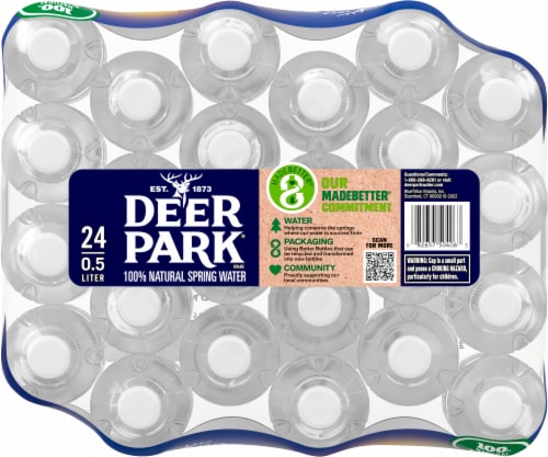 Deer Park® Natural Spring Bottled Water Perspective: top