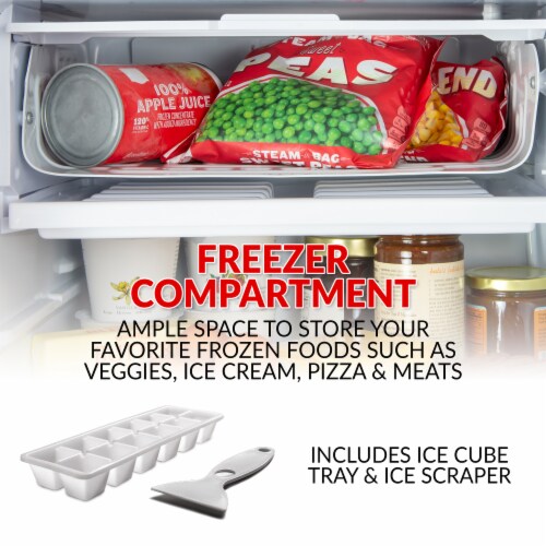 Coca-Cola Refrigerator with Freezer - Red Perspective: top