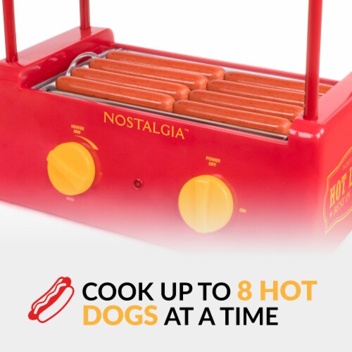 Nostalgia Hot Dog Roller and Bun Warmer Perspective: top