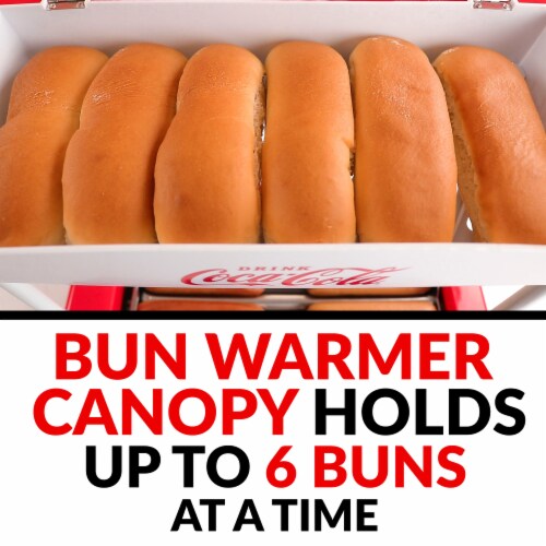 Nostalgia Coca-Cola Hot Dog Roller & Bun Warmer Perspective: top