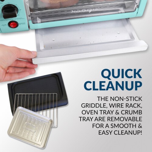 Nostalgia Retro 3-in-1 Family Breakfast Station - Aqua Perspective: top