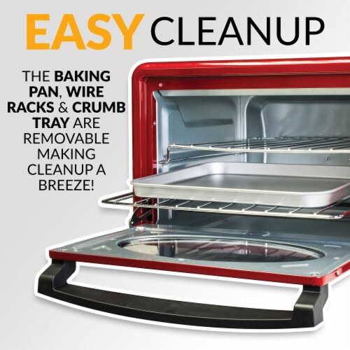 Nostalgia Retro Convection Toaster Oven Perspective: top