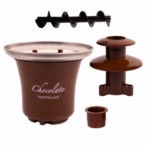Nostalgia 3-Tier Chocolate Fondue Fountain Perspective: top