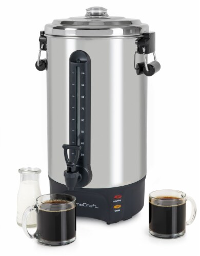 SILVER 10L 40 Cups Commercial Catering Kitchen Coffee Tea Hot Water Boiler Urn