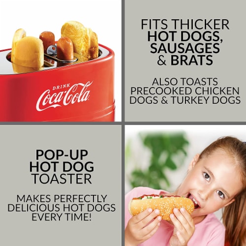 Nostalgia HDT600COKE Coca Cola Pop Up Hot Dog Toaster 1 ct Mariano s