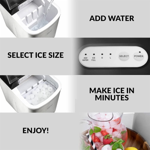 Igloo Automatic Portable Countertop Ice Maker - Stainless Steel, 3