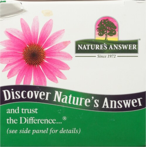 Nature's Answer® Organic Echinacea Vegetarian Capsules 1200 Mg Perspective: top