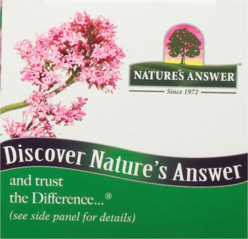 Nature's Answer Valerian Root Vegetarian Capsules Perspective: top