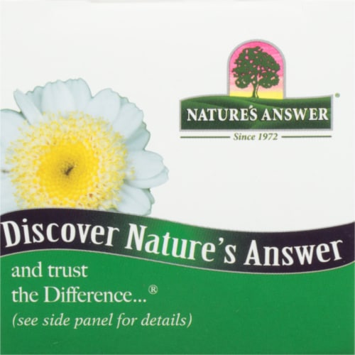 Nature's Answer Feverfew Vegetarian Capsules Perspective: top