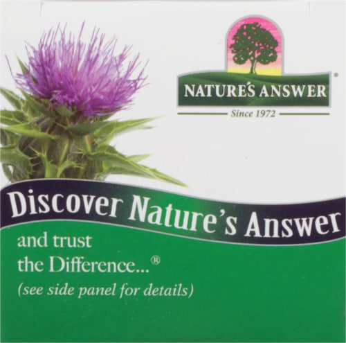 Nature's Answer® Milk Thistle Vegetarian Capsules Perspective: top