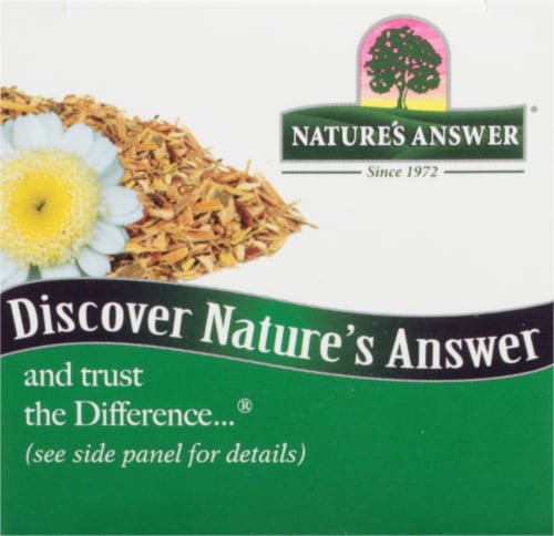 Nature's Answer® White Willow With Feverfew Vegetarian Capsules Perspective: top