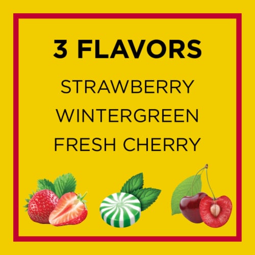 Carmex Daily Care Moisturizing Lip Balm Sticks, Fresh Cherry, Strawberry and Wintergreen Perspective: top