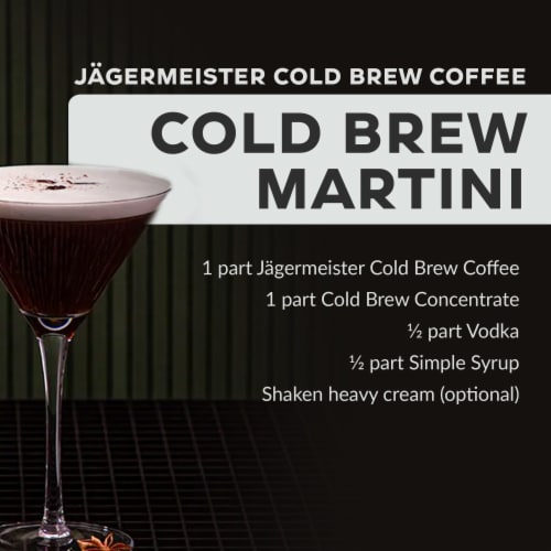 Jagermeister Cold Brew Coffee Liqueur Perspective: top