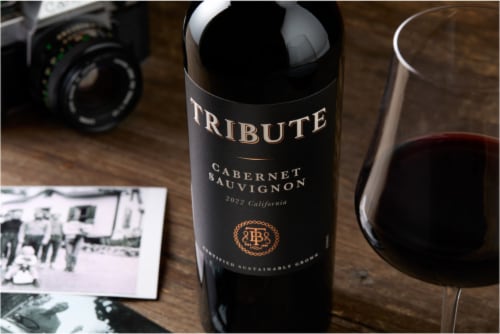 Tribute Cabernet Sauvignon California Red Wine Perspective: top