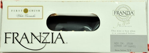 Franzia White Grenache 5 Liter Box Perspective: top