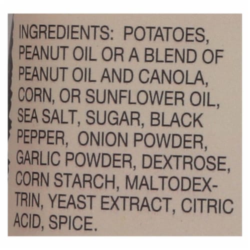 Dirty Chips - Potato Chips - Cracked Pepper and Salt 2 oz (Pack of 25) Perspective: top