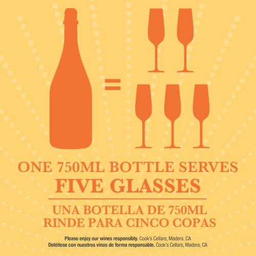 Cook's Mango Mimosa California Sparkling White Wine Perspective: top