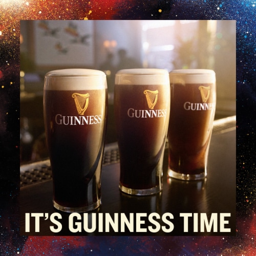 Guinness Extra Stout Import Beer Perspective: top