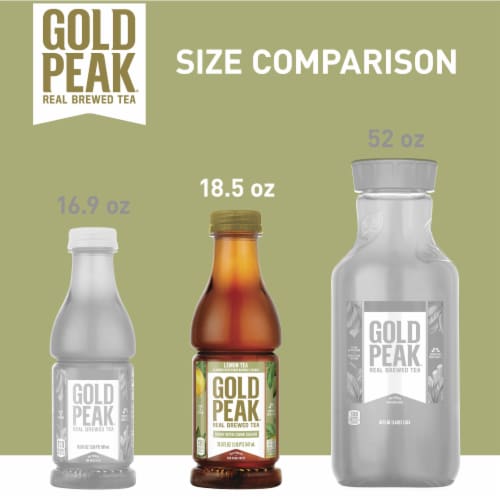 Gold Peak Lemon Sweetened Iced Tea Drink Perspective: top