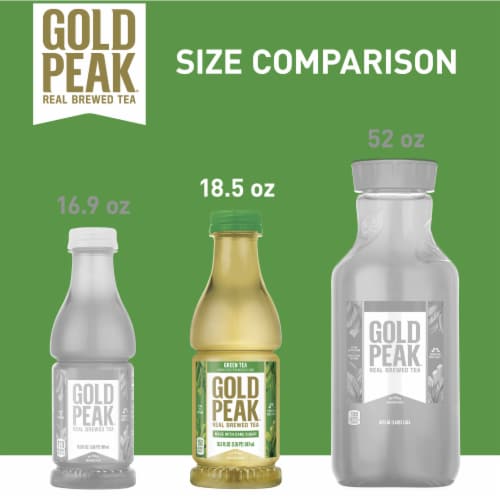 Gold Peak Sweetened Green Iced Tea Drink Perspective: top